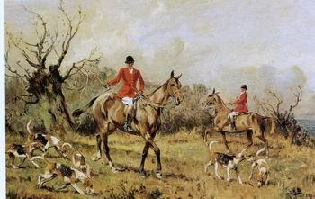 unknow artist Classical hunting fox, Equestrian and Beautiful Horses, 077. France oil painting art